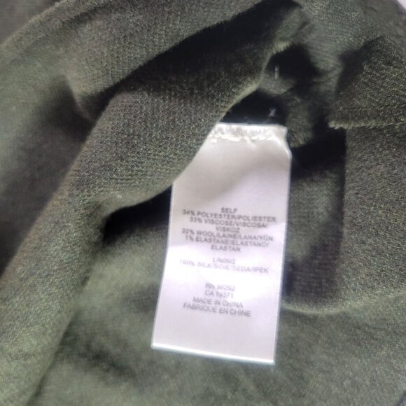 Tibi Womens Olive Green Professional Sleeveless Cropped Camisole Tank Top Size 2 - Picture 3 of 6